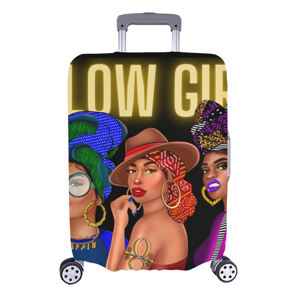 Glow Girl Luggage Cover