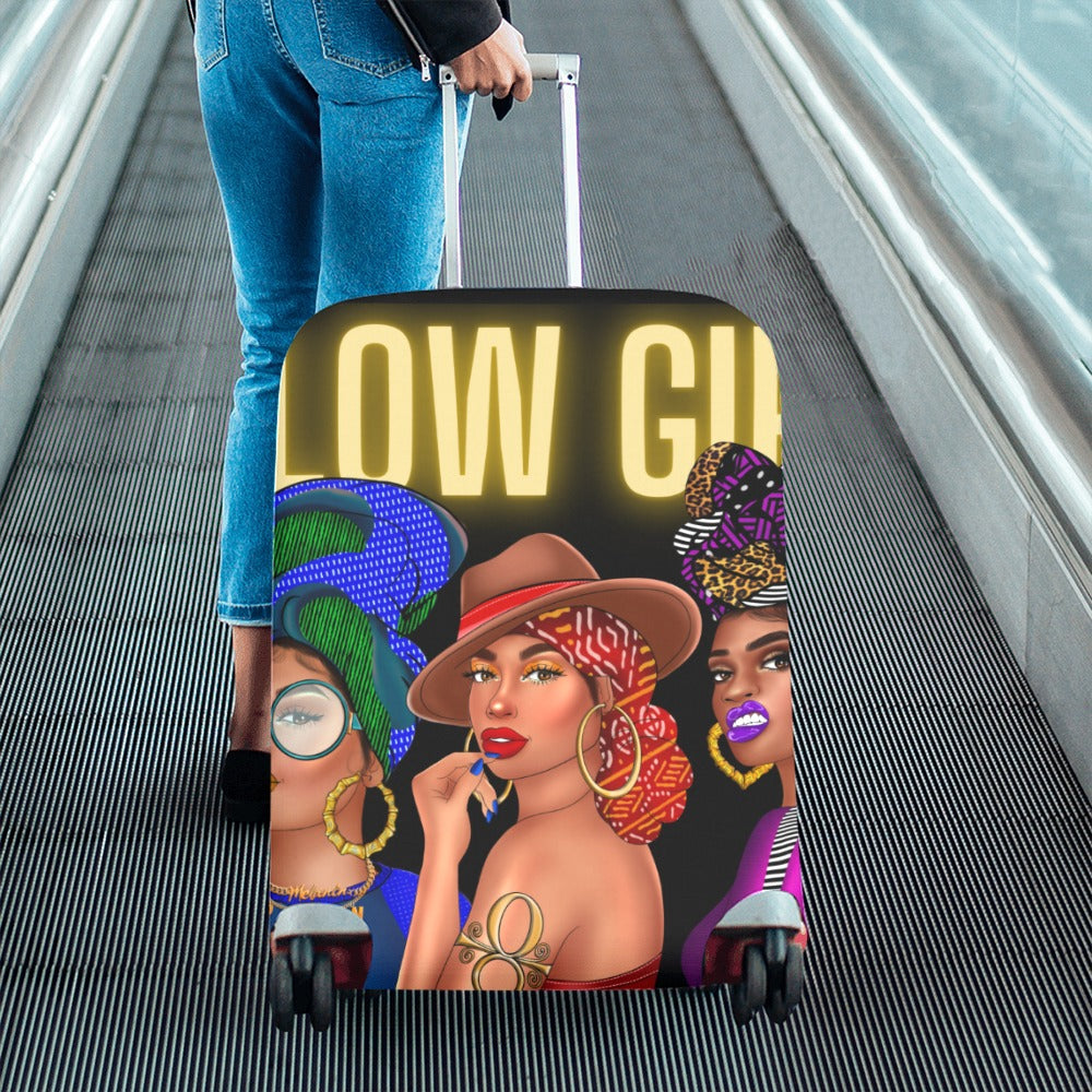 Glow Girl Luggage Cover