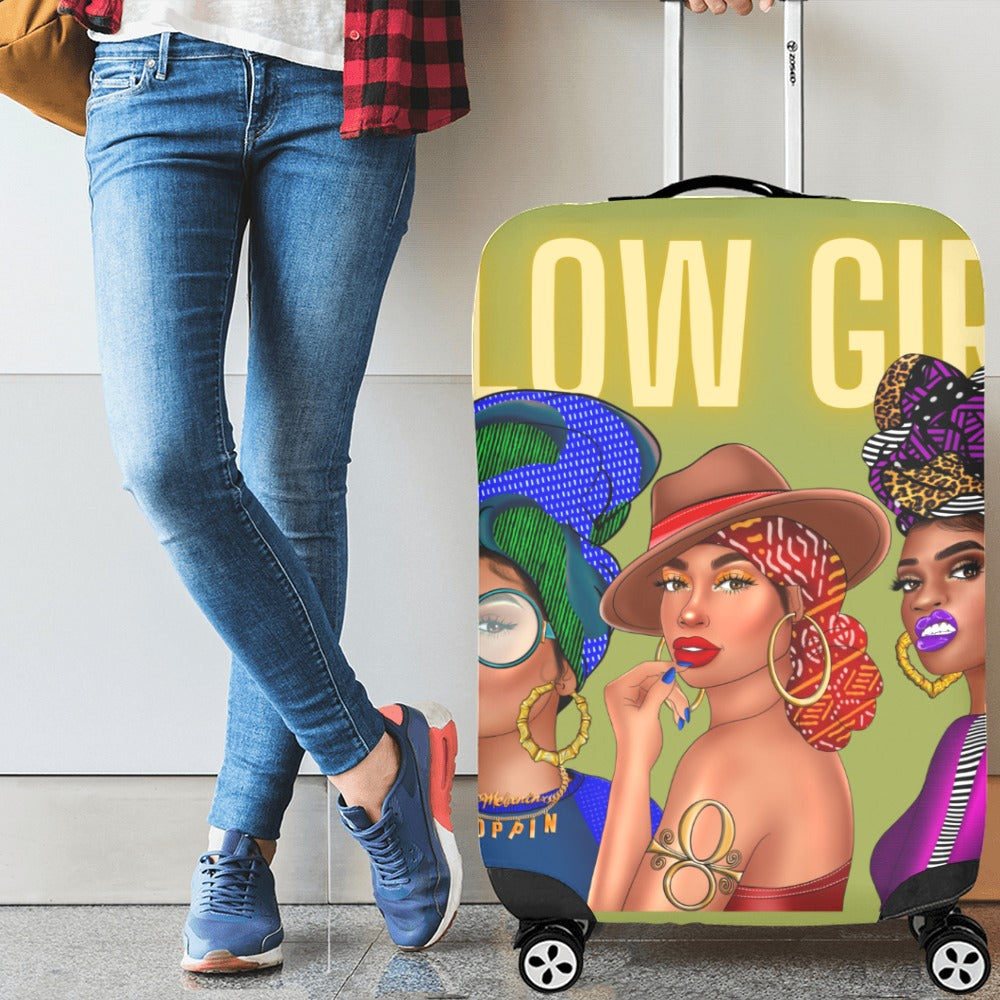 Glow Girl Luggage Cover