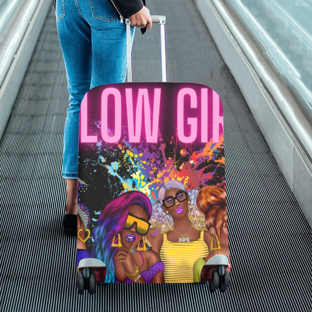 Glow Girl Luggage Cover