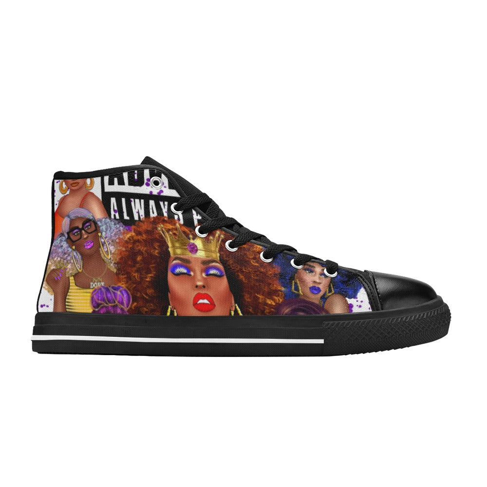 Melanin Advisory Always Poppin High Top Tennis Shoes