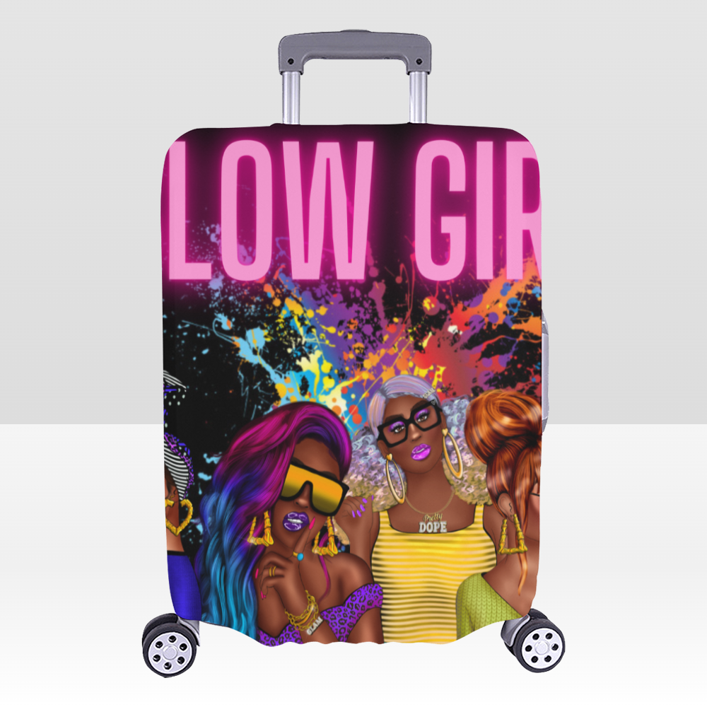 Glow Girl Luggage Cover