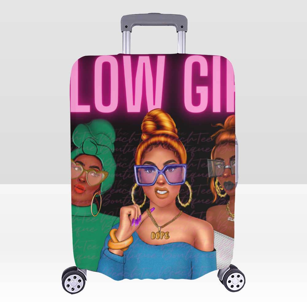 Glow Girl Luggage Cover