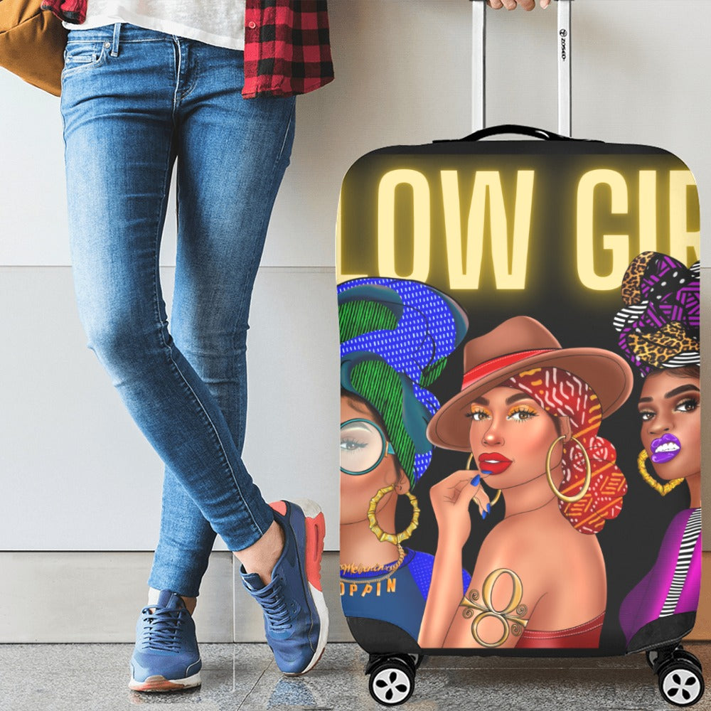 Glow Girl Luggage Cover